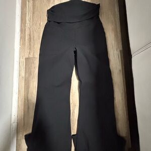 Aerie black fold over Flared Yoga Pants